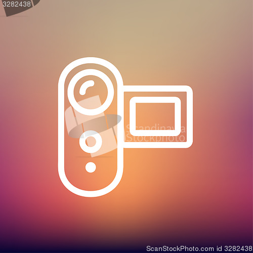 Image of Digital Video Camera thin line icon