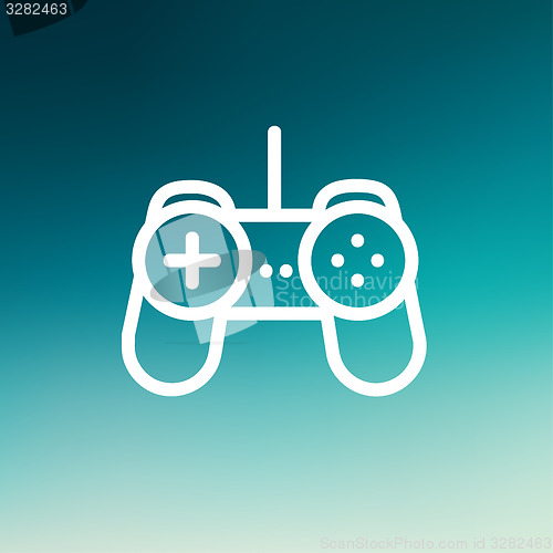 Image of Joystick thin line icon