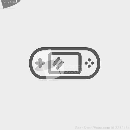 Image of Video game controller thin line icon