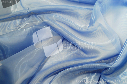 Image of Blue fabric background