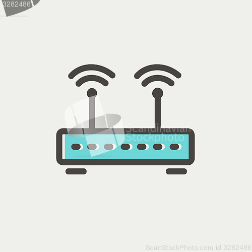 Image of Wireless Router thin line icon