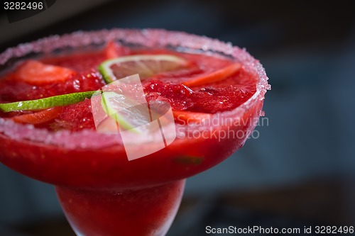 Image of Strawberry margarita cocktail