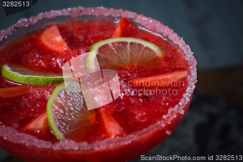 Image of Strawberry margarita cocktail