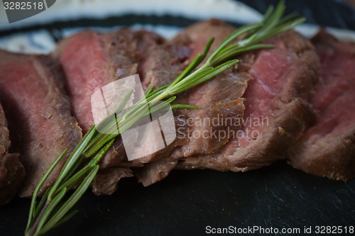 Image of Medium Rare Cooked Beef Roast