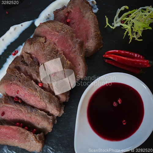 Image of Medium Rare Cooked Beef Roast