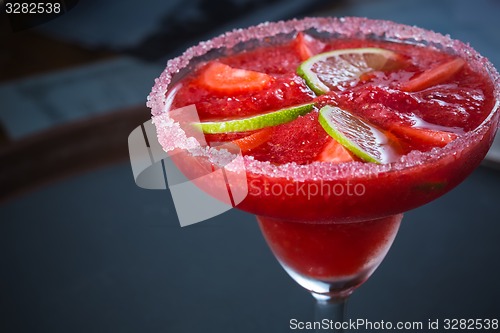 Image of Strawberry margarita cocktail