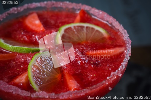 Image of Strawberry margarita cocktail