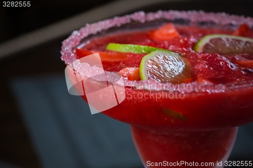 Image of Strawberry margarita cocktail