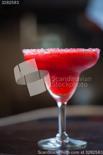 Image of Strawberry margarita cocktail