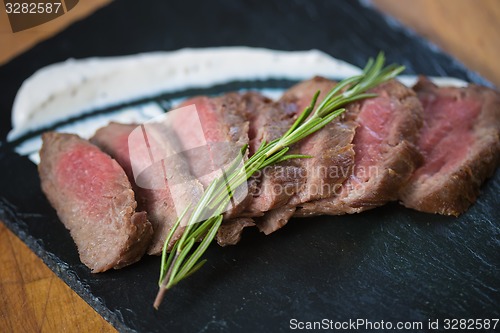 Image of Medium Rare Cooked Beef Roast