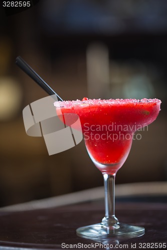 Image of Strawberry margarita cocktail