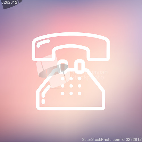 Image of Telephone thin line icon