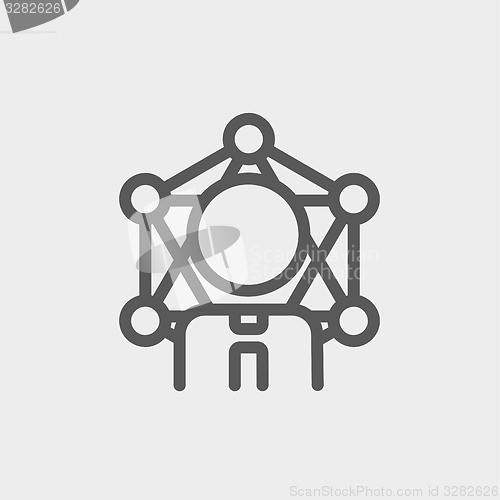 Image of Testosterone molecule structure, medical vector illustration.