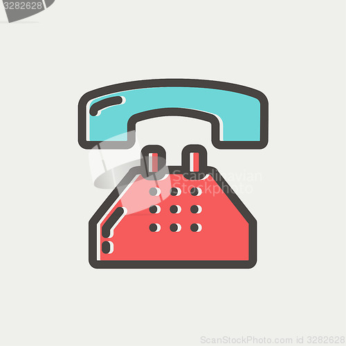 Image of Telephone thin line icon