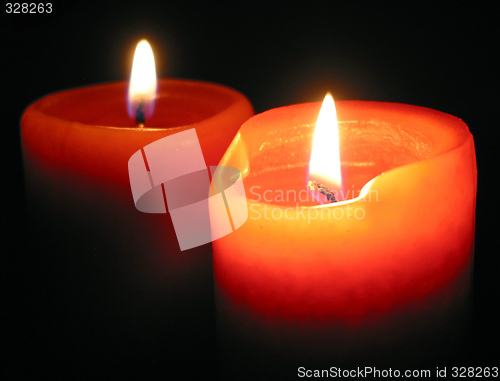Image of Burning candles