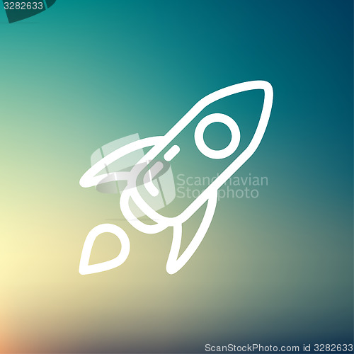 Image of Start up thin line icon