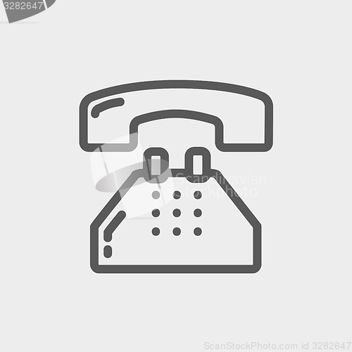 Image of Telephone thin line icon