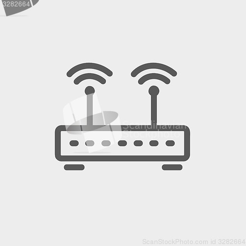 Image of Wireless Router thin line icon