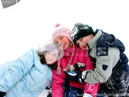 Image of Children playing in snow