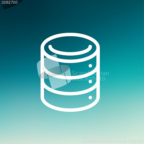 Image of Computer Server thin line icon