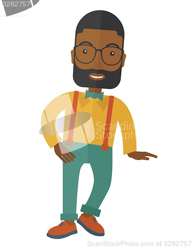 Image of Portrait of confident african american.