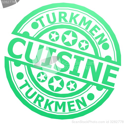 Image of Turkmen cuisine stamp