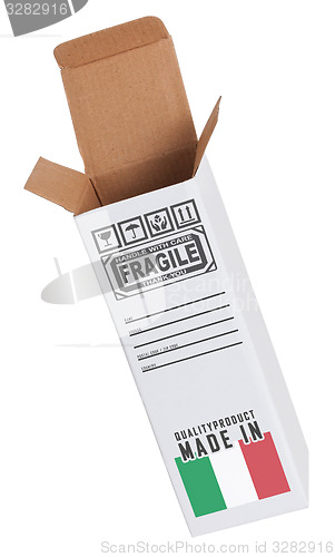 Image of Concept of export - Product of Italy