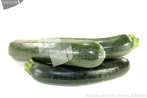 Image of fresh green zucchini