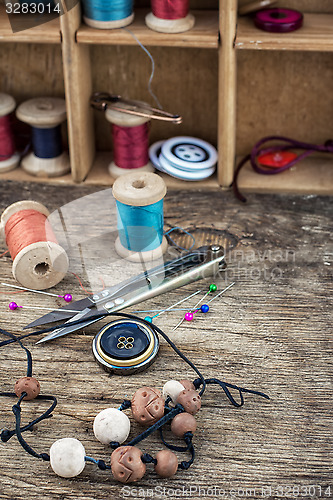 Image of elements of needlework