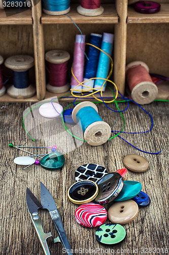 Image of elements of needlework