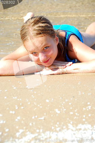 Image of Girl beach