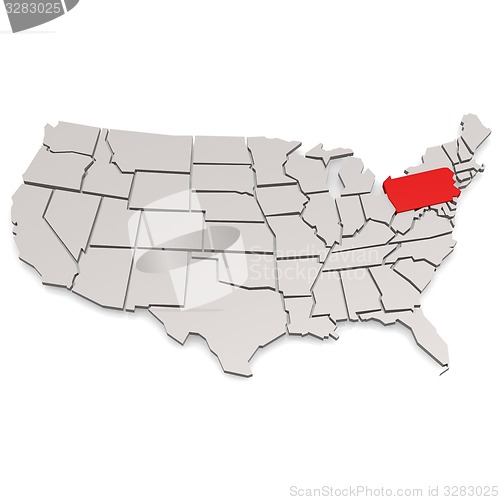 Image of Pennsylvania map 