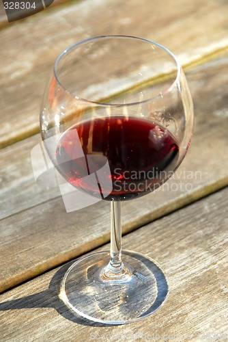 Image of Glass of red wine