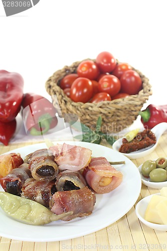 Image of stuffed Tapas with bacon