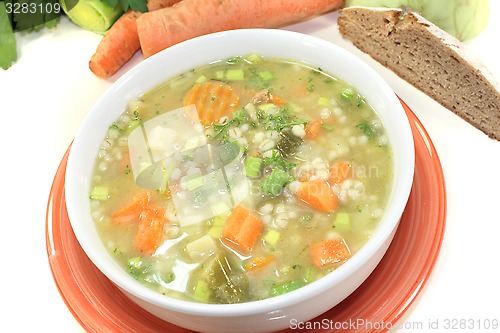 Image of fresh delicious Barley porridge