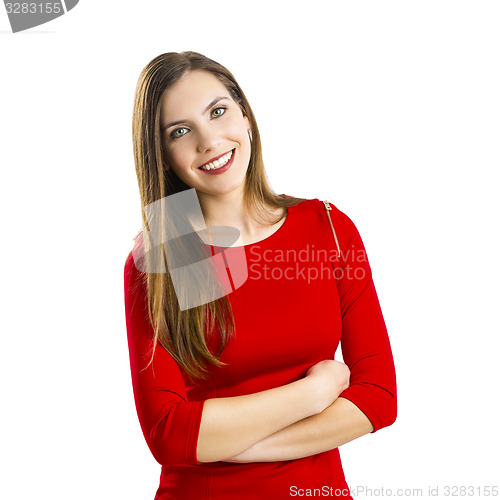 Image of Woman in red