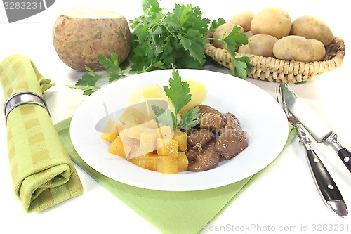 Image of Venison goulash with potatoes