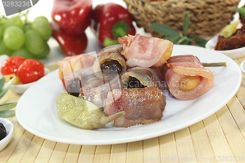 Image of stuffed Tapas with bacon