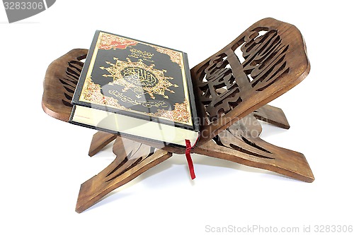 Image of Quran on a stand
