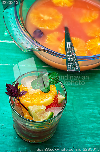 Image of fresh tropical fruit juices