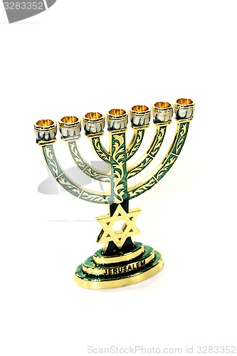 Image of Menorah with Star of David