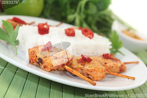 Image of Asian sate skewers