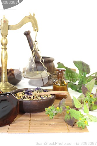 Image of Chinese medicine with plants