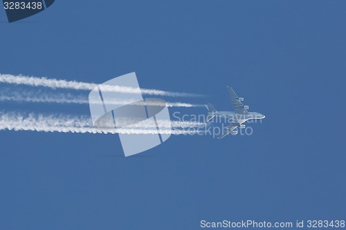 Image of Plane at cruising altitude