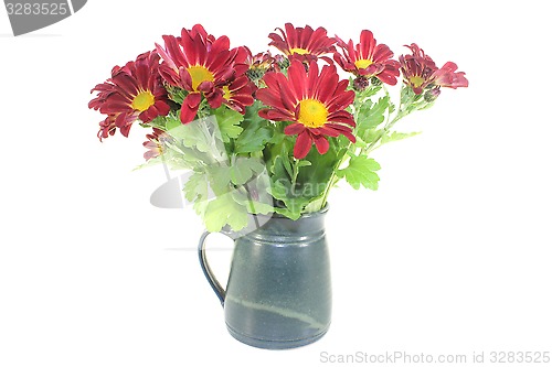 Image of chrysanthemums in a vase
