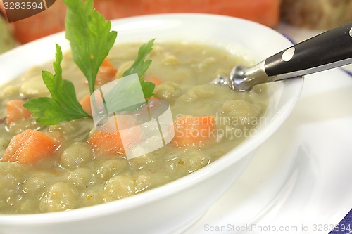 Image of Pea soup with parsley