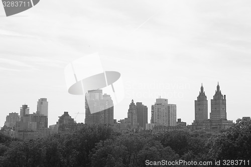 Image of Upper West Side in black and white from the MET