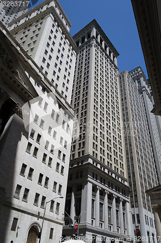 Image of Buildings around wall street