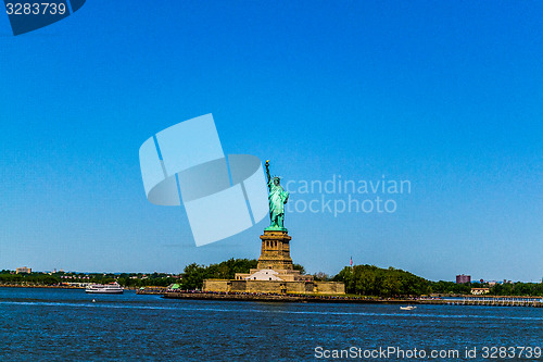 Image of Blue around Statue of Liberty