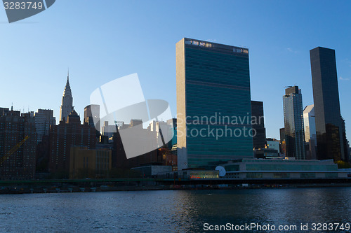 Image of Midtown from a Ferry in the East River